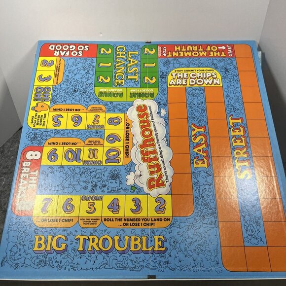 Vintage 1980 Ruffhouse Parker Brothers No 56 Strategy Board Game Complete - Picture 5 of 10
